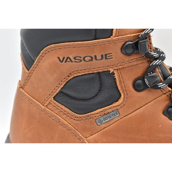 Vasque Womens 10 St. Elias FG GTX Gore-Tex Cognac Leather WP Hiking Boots - Picture 8 of 15